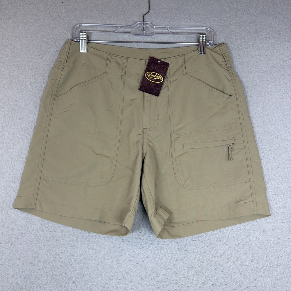 Bimini Bay Women's Sz 6 Beige Nylon Shorts 5 Pockets 5.5" inch inseam NWT